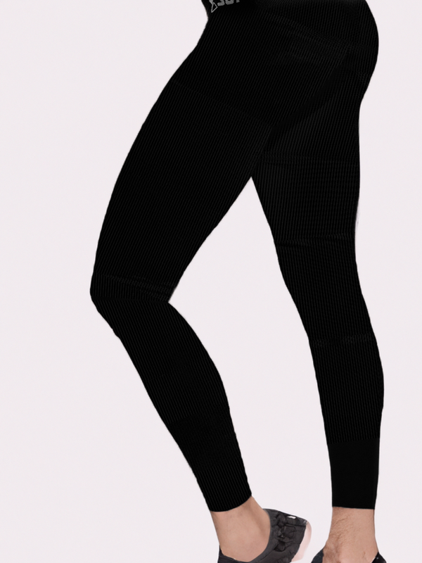 Patented Coretech® Kathy Body Mapped 7/8 Power RUNNING Leggings with Pocket -Black/Navy/Blue