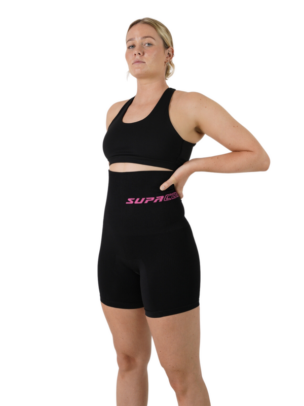 Patentierte CORETECH® Postpartum-Kompressionsshorts mit extra hoher Taille für Damen von Nina