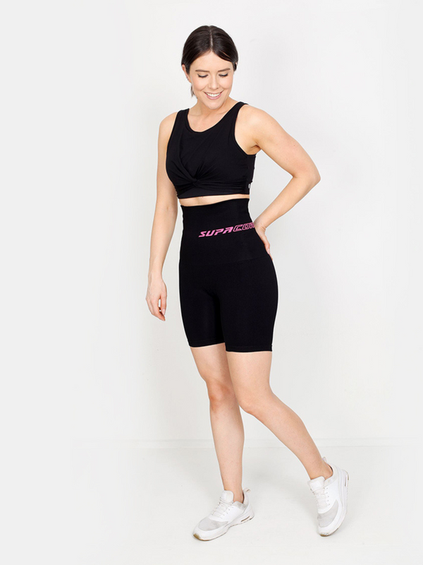 Patentierte CORETECH® Postpartum-Kompressionsshorts mit extra hoher Taille für Damen von Nina