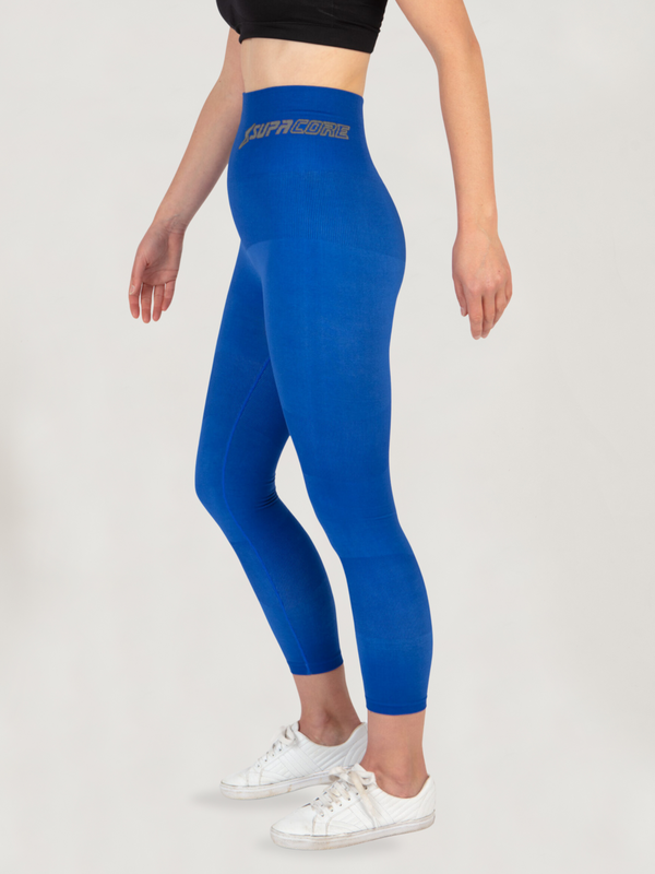 Patented Coretech® Kathy Body Mapped 7/8 Power RUNNING Leggings with Pocket -Black/Navy/Blue