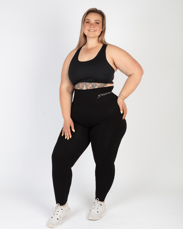 POTS XTRA Black Medical Grade Patented  leggings with Pocket and reinforced waistband