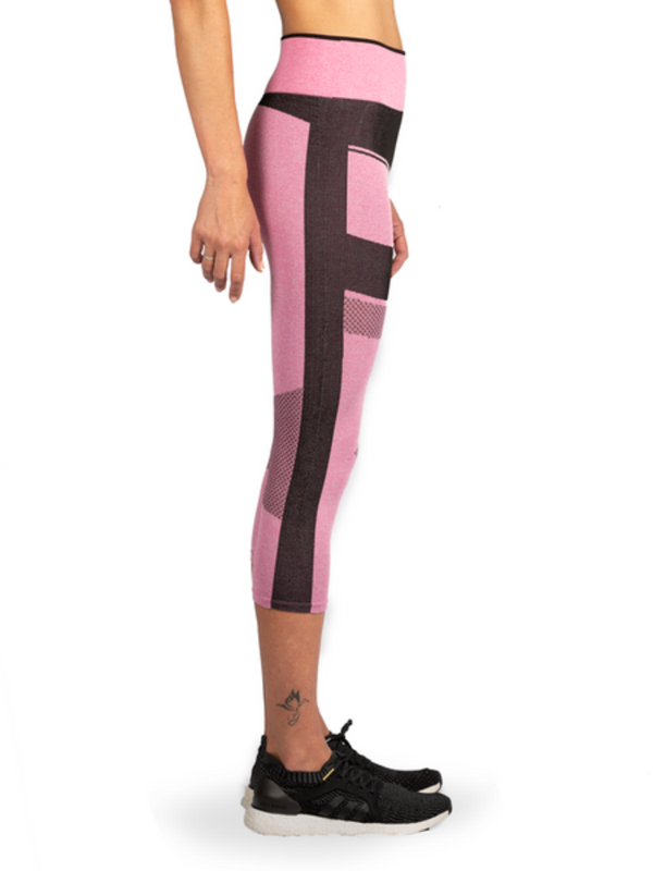 Women's Compression Mesh Capri Leggings