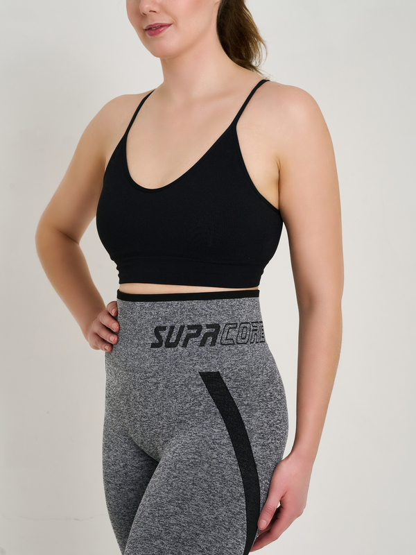 Legging capri d'entraînement réversible pour femme 