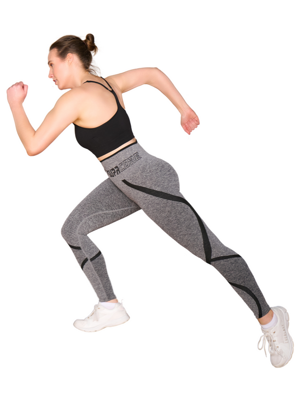 Wende-Trainings-Capri-Leggings für Damen 