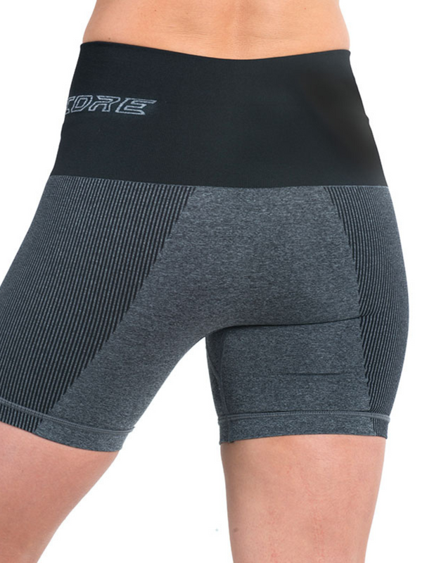 Patented women's CORETECH® Sports performance/ Recovery and Postpartum Compression Shorts