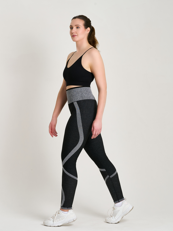 Wende-Trainings-Capri-Leggings für Damen 