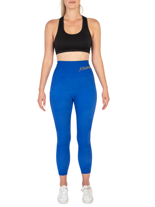 Legging de course breveté Coretech® Kathy body mappé 7/8 avec poche - Noir