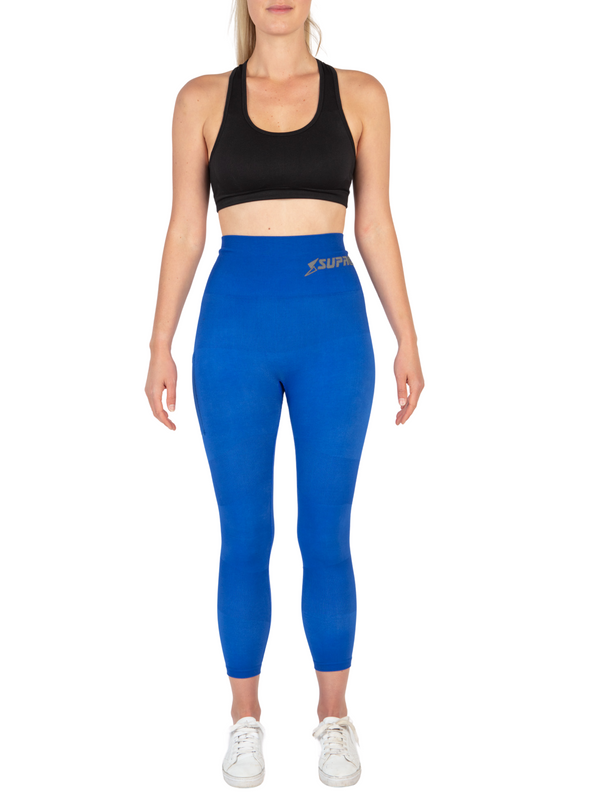 Patented Coretech Kathy Body Mapped 7 8 Power Running Leggings with Pocket Black Navy Blue