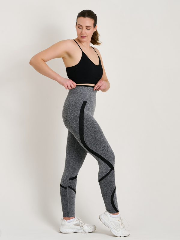 Wende-Trainings-Capri-Leggings für Damen 