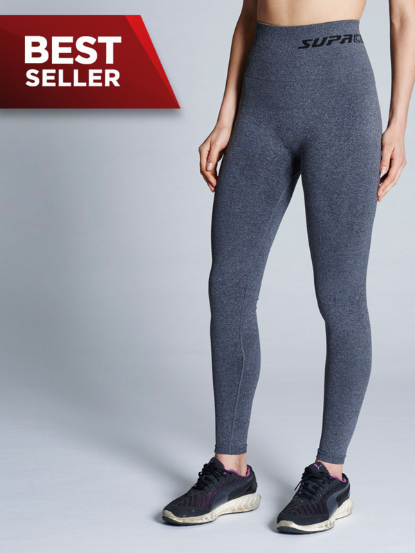 Grey Womens Compression Leggings Best tights post pregnancy.Patented Supacore