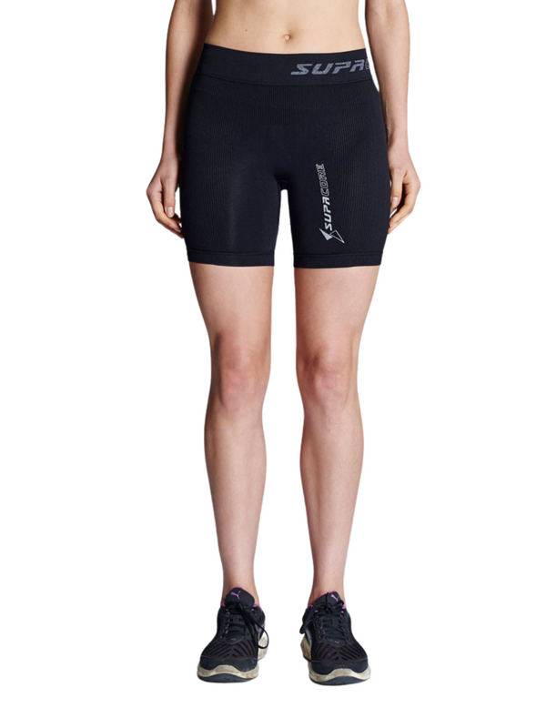 Women's body mapped Performance Training Compression Short black