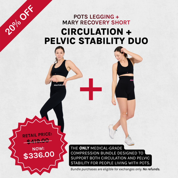 POTS Medical Grade Patented Compression Legging + Mary Shorts Bundle