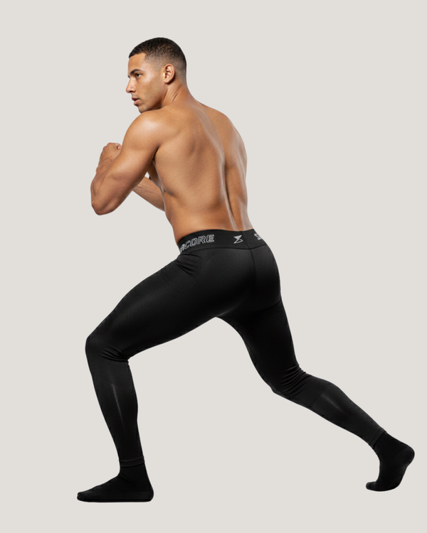 Legging de compression de récupération Mapped sans couture pour hommes