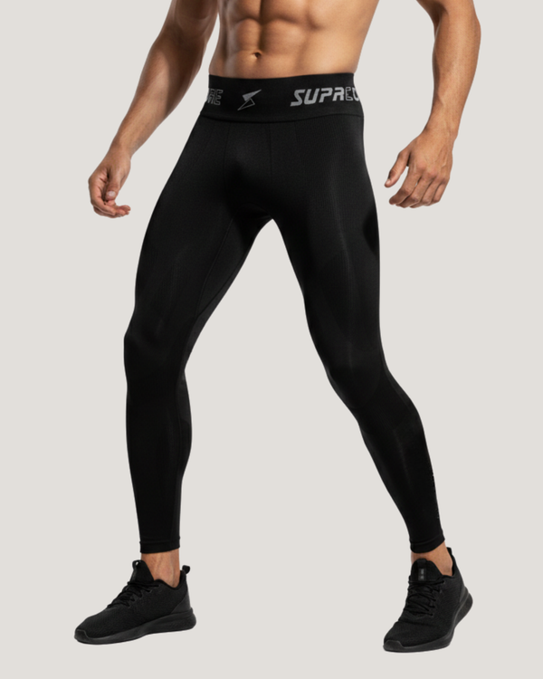 Legging de compression de récupération Mapped sans couture pour hommes