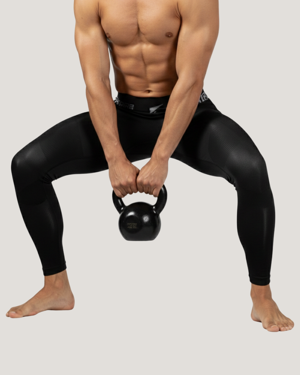 Legging de compression de récupération Mapped sans couture pour hommes