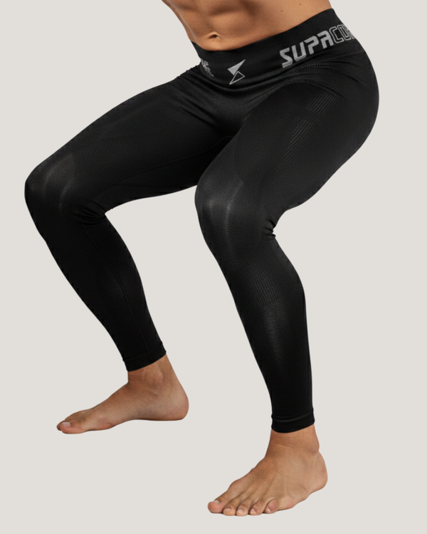 Legging de compression de récupération Mapped sans couture pour hommes