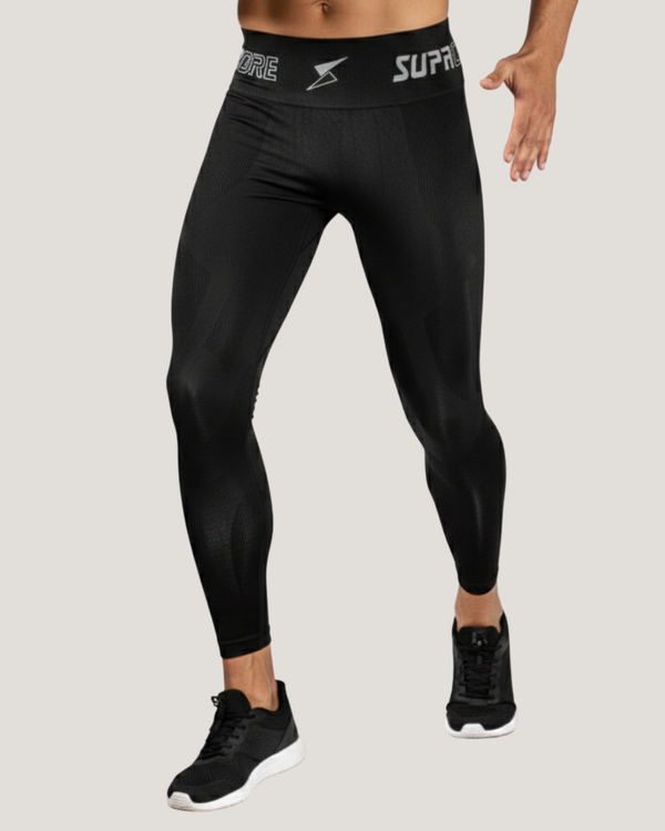 Legging de compression de récupération Mapped sans couture pour hommes