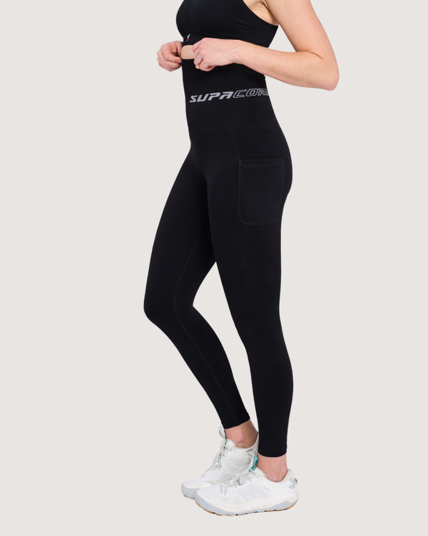 Patented Meryl POTS Extra High Waisted compression leggings with Pocket