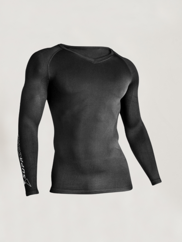 Long Sleeve Body Mapped Posture Thermal Compression Top