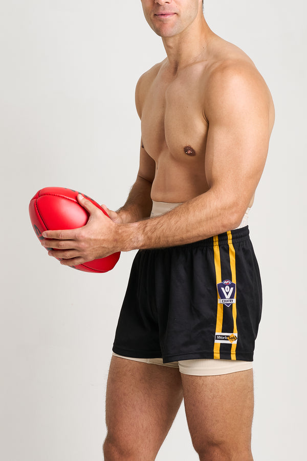 Patented Men's Gary AFL  Shorts for Enhanced Performance and Injury Prevention