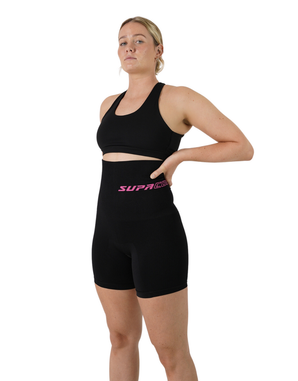 Patented Nina Women's CORETECH® Postpartum extra high waist Compression  Shorts