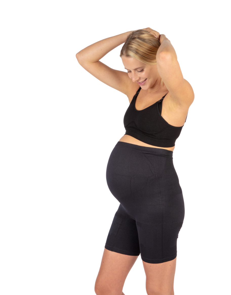 ANGOOL Maternity Shapewear Seamless and Soft High Waist Support Pregnancy  Panties for Dresses