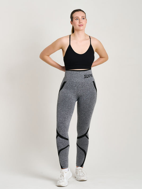 Legging capri d'entraînement réversible pour femme 