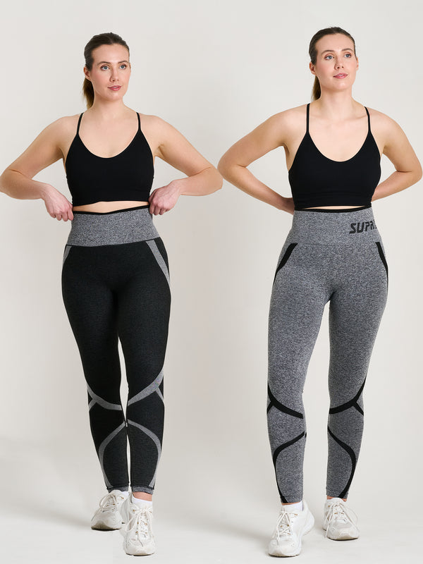 Margot CORETECH® Reversible Body-Mapped Running Legging – 2 Leggings in One!