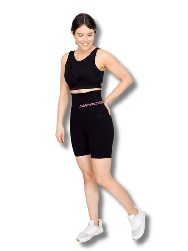 Patentierte CORETECH® Postpartum-Kompressionsshorts mit extra hoher Taille für Damen von Nina 