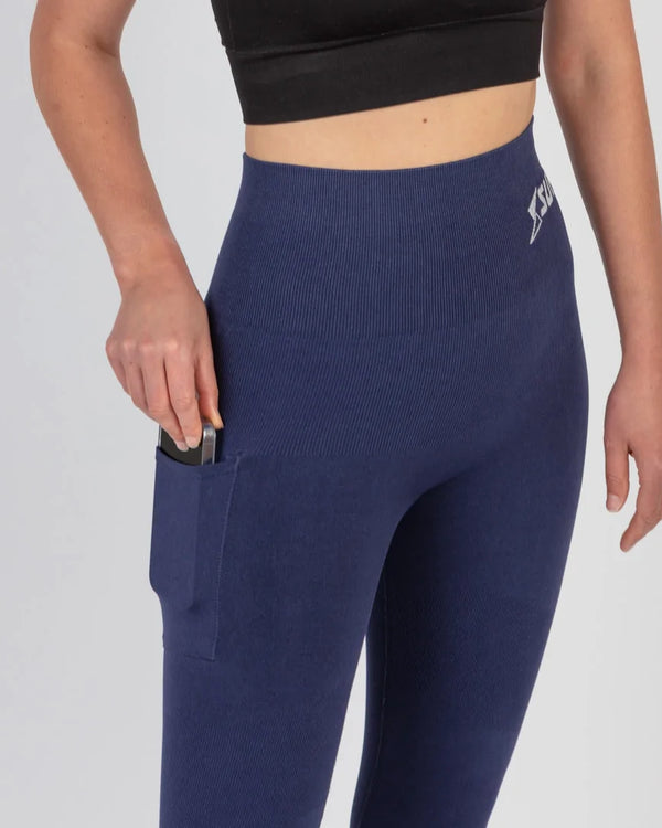 Patentierte Charlotte CORETECH® Sport-Regenerations-/Postpartum-7/8-Leggings mit Tasche