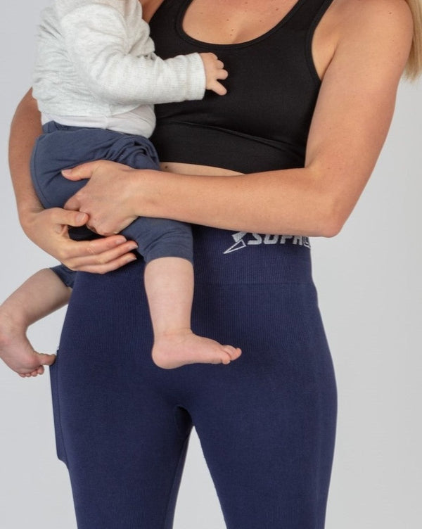 Patentierte Anne CORETECH Sport-Regenerations-/Postpartum-Kompressionsleggings (mit Tasche)