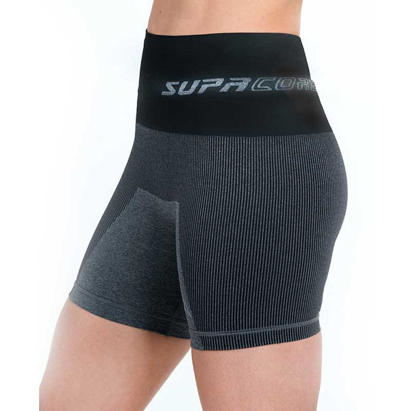 Patented women's CORETECH® sports Recovery and Postpartum Compression Shorts