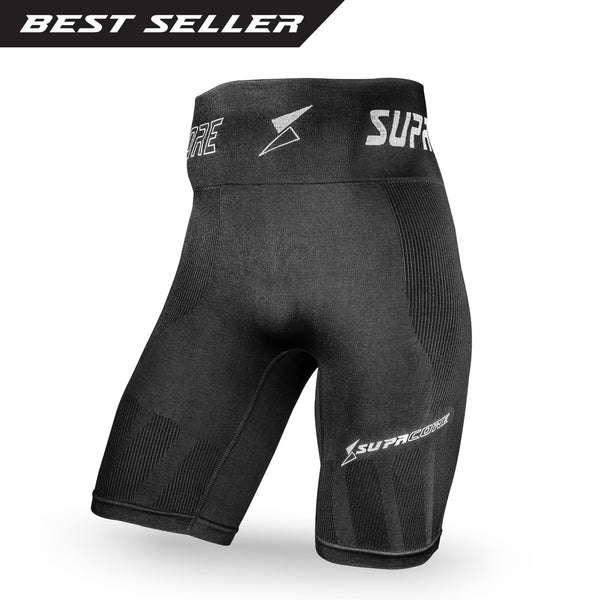 Short de compression CORETECH® Lionel breveté pour hommes pour les blessures à l'aine, aux ischio-jambiers, à l'OP, à la hanche et à l'instabilité pelvienne. 