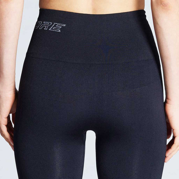 Womens Black High Waisted Compression Shorts, For abdominal separation –  Supacore
