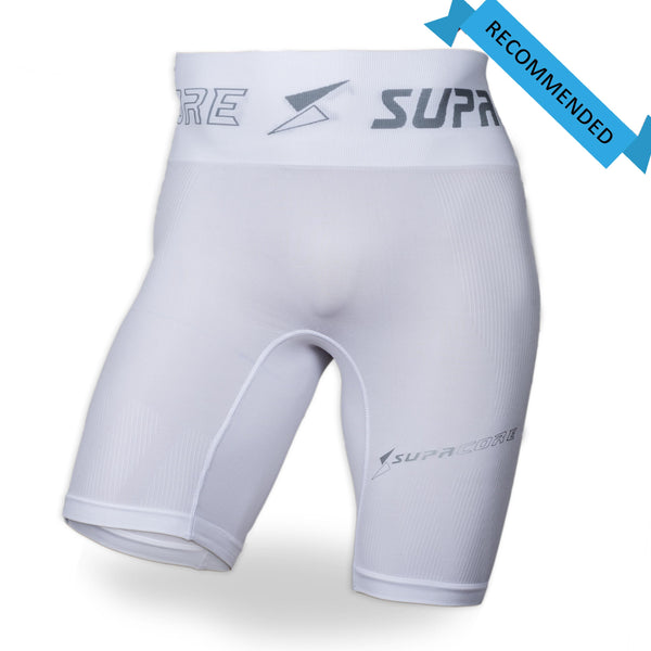 Patentierte CORETECH® Lionel Kompressionsshorts für Herren für Leisten-, Oberschenkel-, OP-, Hüftverletzungen und Beckeninstabilität. 